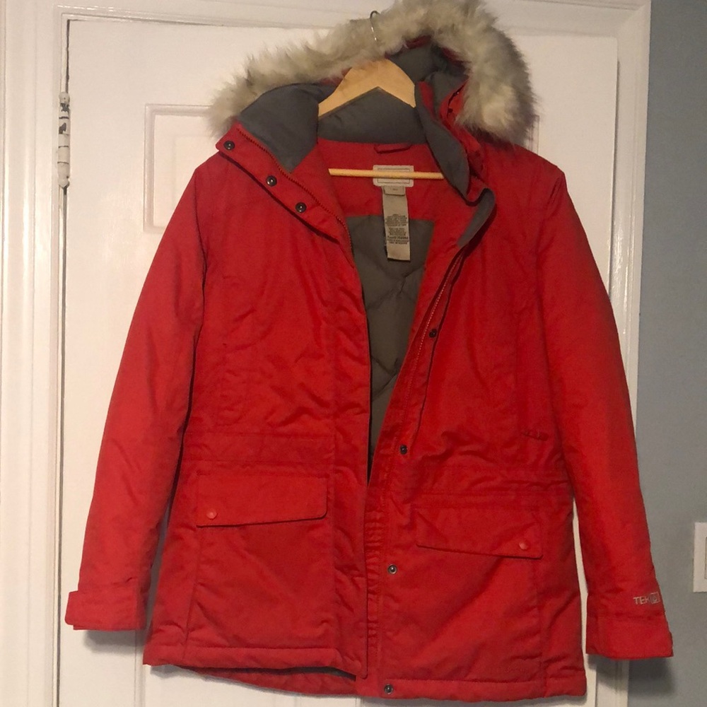 LL Bean Baxter, heavy, down winter coat.